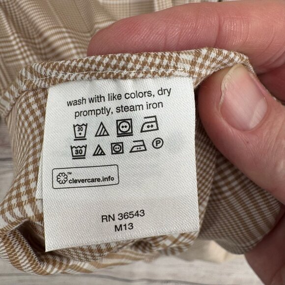 Lauren Ralph Lauren Black Label Slim Fit Performance Stretch Shirt Men's L Beige - Picture 6 of 13